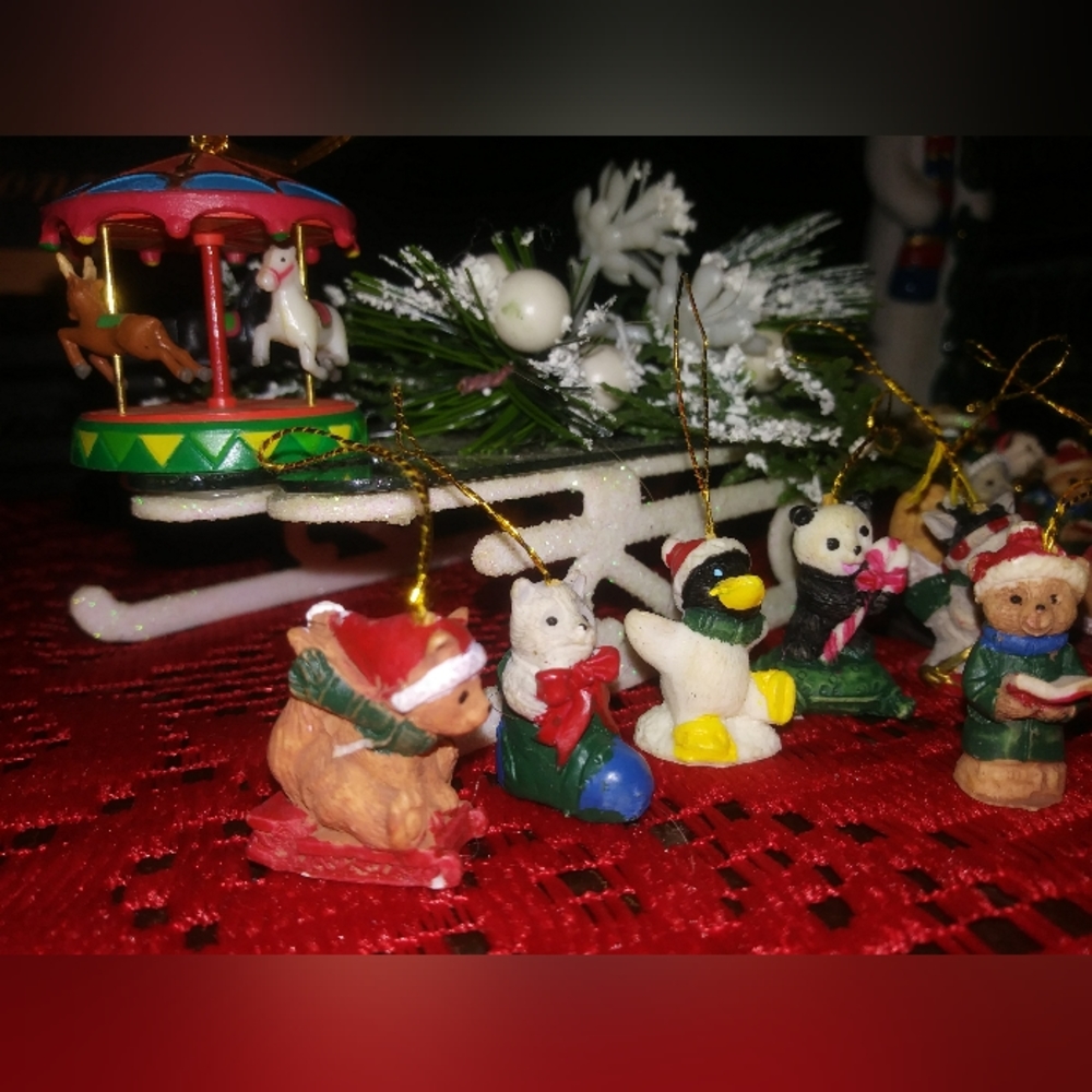 20pc Vintage Miniature Christmas Ornament